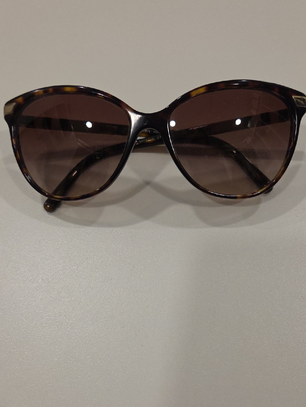 Women's Burberry Tortoise Frame Sunglasses with Brown Lenses
